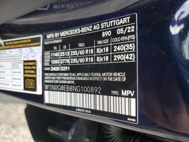 W1N0G8EB8NG100892 Mercedes-Benz Glc 300 4matic