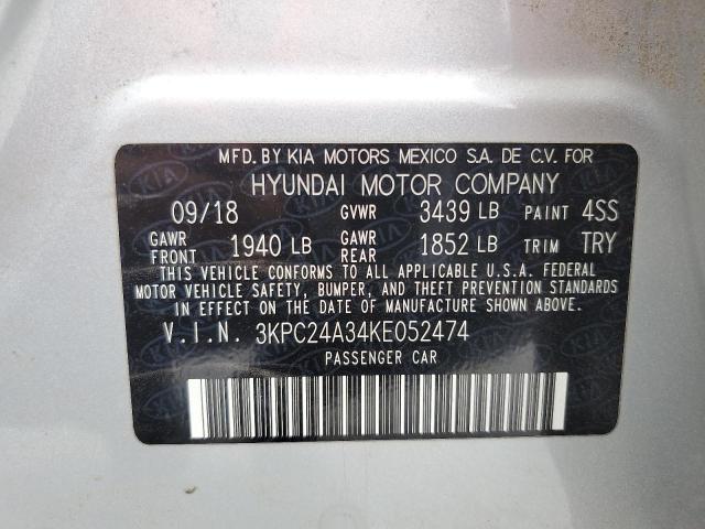 3KPC24A34KE052474 Hyundai ACCENT SE