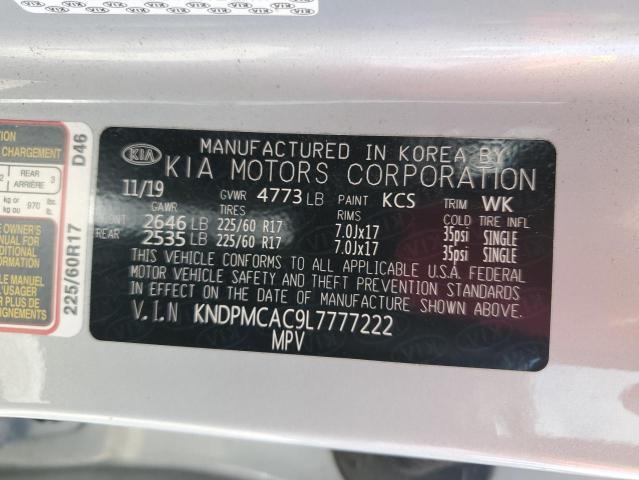 KNDPMCAC9L7777222 KIA SPORTAGE L