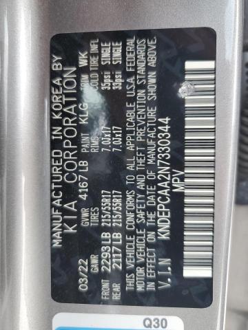 KNDEPCAA2N7330344 KIA Seltos Lx