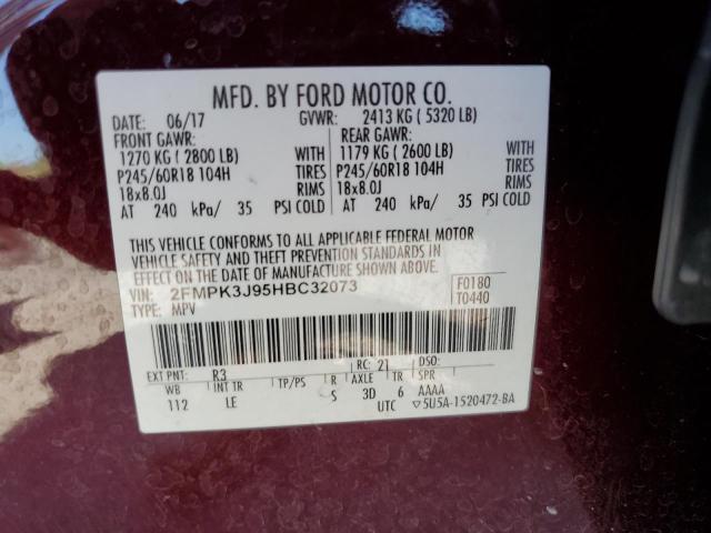 2FMPK3J95HBC32073 Ford EDGE SEL