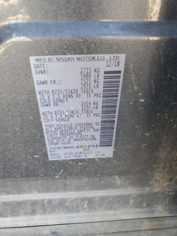 5N1DR2MNXKC602894 Nissan Pathfinder S