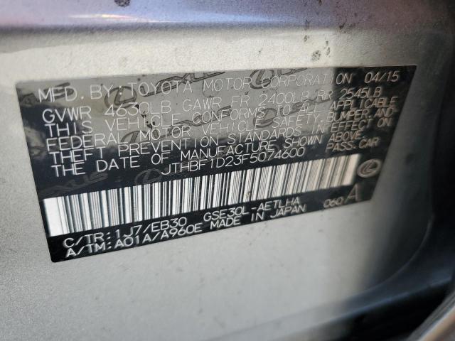 JTHBF1D23F5074600 Lexus IS 250