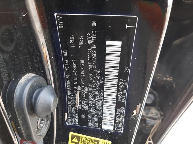 5TDJZRFH6HS383575 Toyota Highlander Se