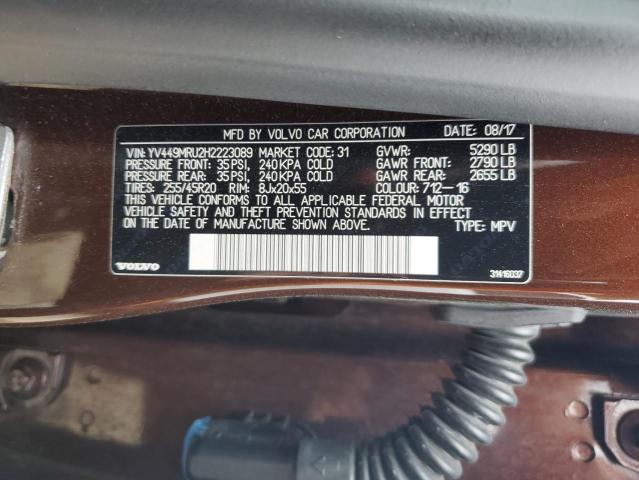 YV449MRU2H2223089 Volvo Xc60 T6 In