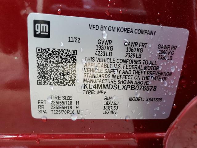 KL4MMDSLXPB076578 Buick Encore Gx Select
