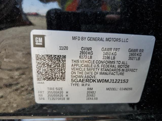 5GAERDKW0MJ122153 Buick Enclave Avenir