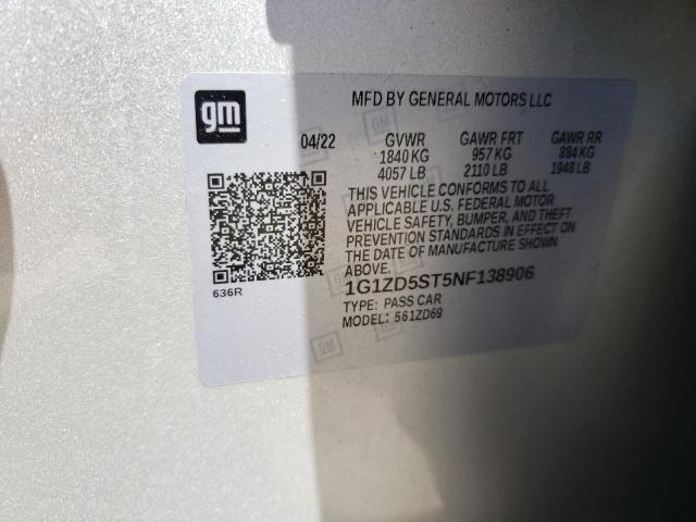 1G1ZD5ST5NF138906 Chevrolet MALIBU LT