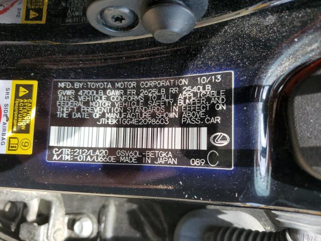 JTHBK1GG4E2098603 Lexus ES 350