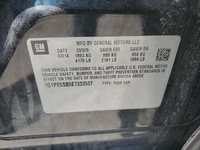 1G1PE5SB5E7333507 Chevrolet CRUZE LT