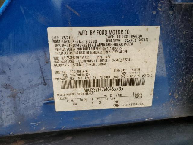 MAJ3S2FE7MC455735 Ford ECOSPORT S