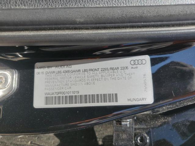 WAUA7GFF0G1011019 Audi A3 PREMIUM