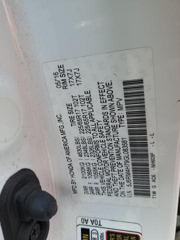 5J6RM4H79GL083581 Honda CR-V EXL