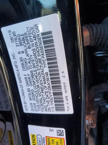 1HGCV1F33KA156148 Honda Accord Sport