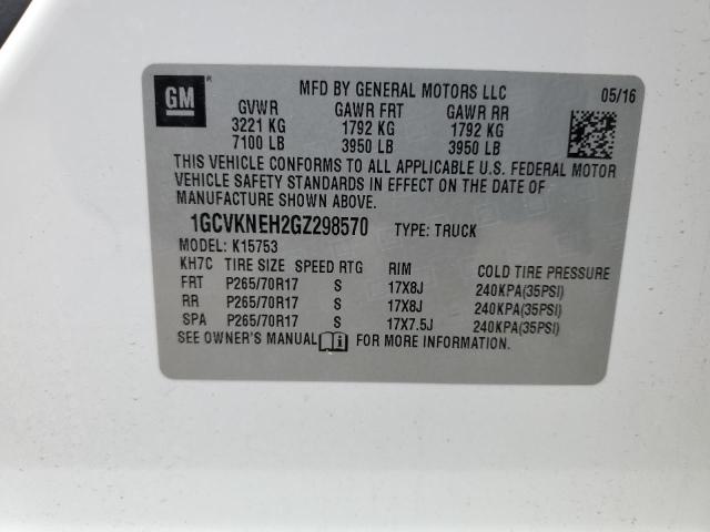 1GCVKNEH2GZ298570 Chevrolet Silverado K1500