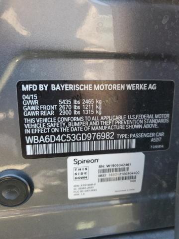 WBA6D4C53GD976982 BMW 650 I Gran Coupe