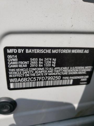 WBA6B2C57FD799250 BMW 650 I Gran Coupe