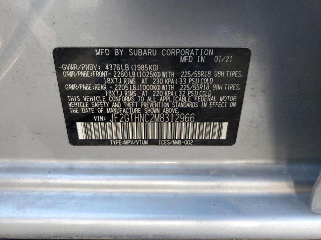 JF2GTHNC2M8312966 Subaru Crosstrek Limited