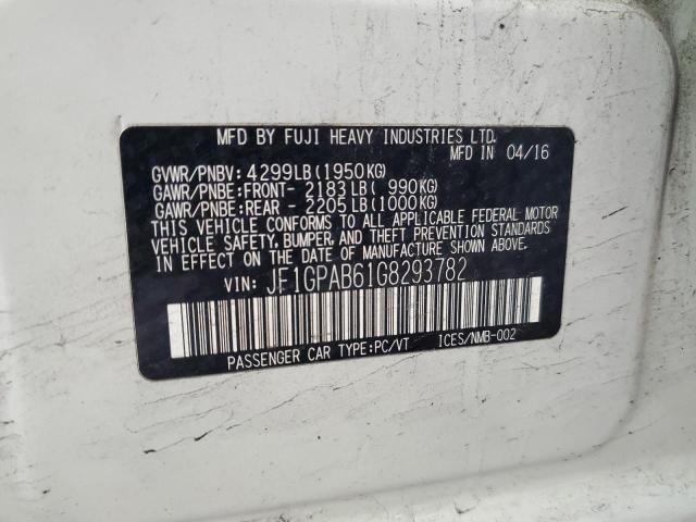 JF1GPAB61G8293782 Subaru Impreza Premium
