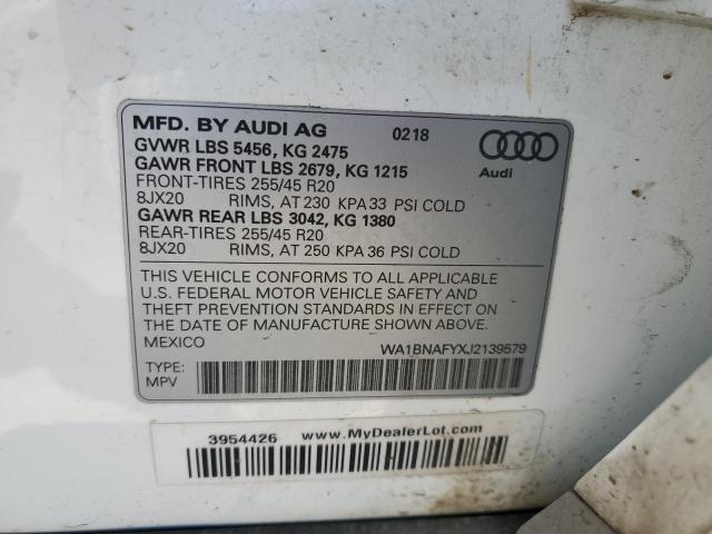 WA1BNAFYXJ2139579 Audi Q5 Premium Plus