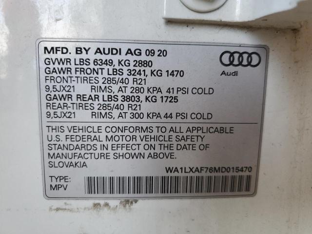 WA1LXAF76MD015470 Audi Q7 Premium Plus