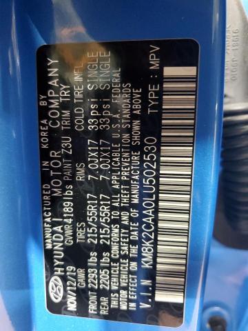 KM8K2CAA0LU502530 Hyundai Kona Sel