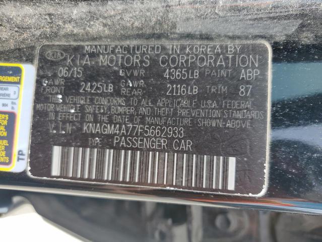 KNAGM4A77F5662933 KIA Optima Lx