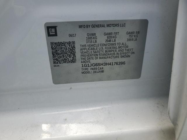 1G1JG6SH3H4176396 Chevrolet Sonic