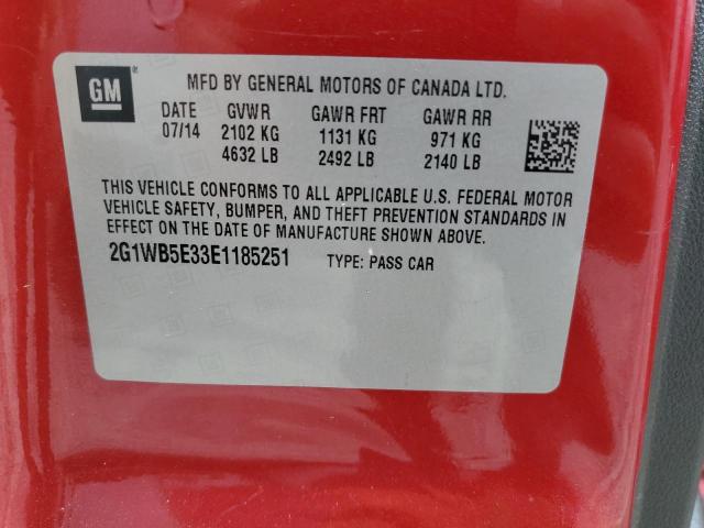 2G1WB5E33E1185251 Chevrolet Impala Limited Lt