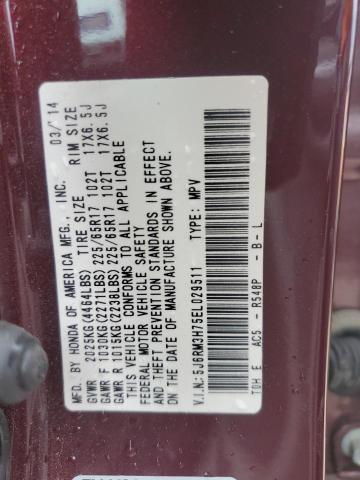 5J6RM3H75EL029511 Honda CR-V EXL