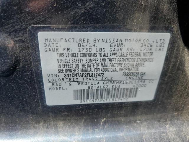 3N1CN7AP2FL817472 Nissan VERSA S