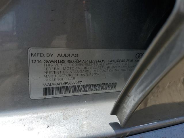 WAUFFAFL4FN027257 Audi A4 Premium Plus