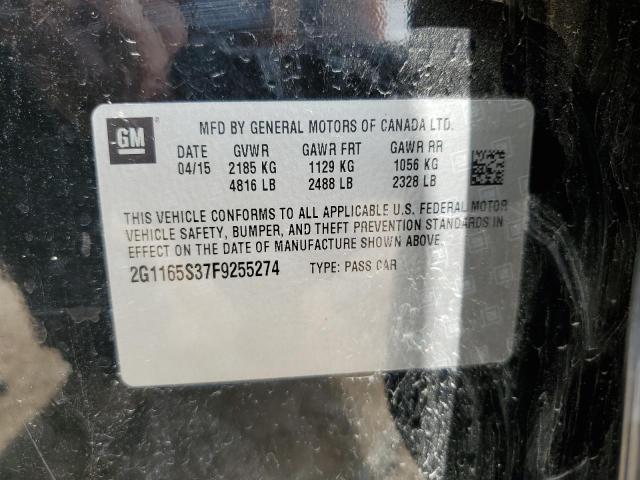 2G1165S37F9255274 Chevrolet IMPALA LTZ