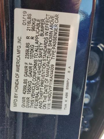 1HGCV1F11KA044009 Honda ACCORD LX