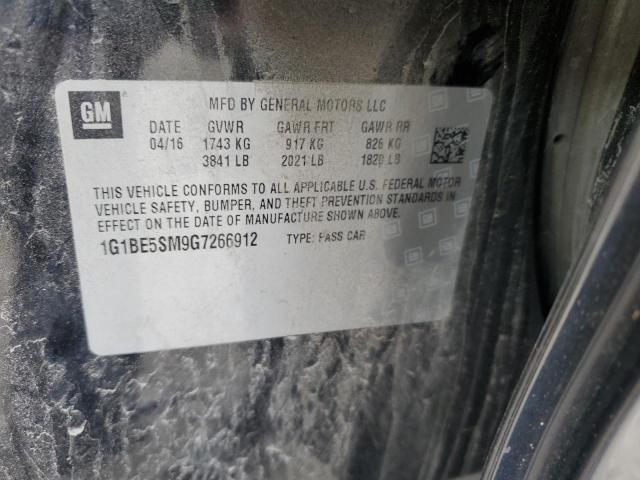 1G1BE5SM9G7266912 Chevrolet CRUZE LT