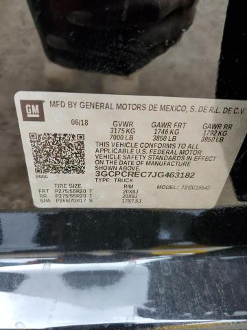 3GCPCREC7JG463182 Chevrolet Silverado C1500 Lt