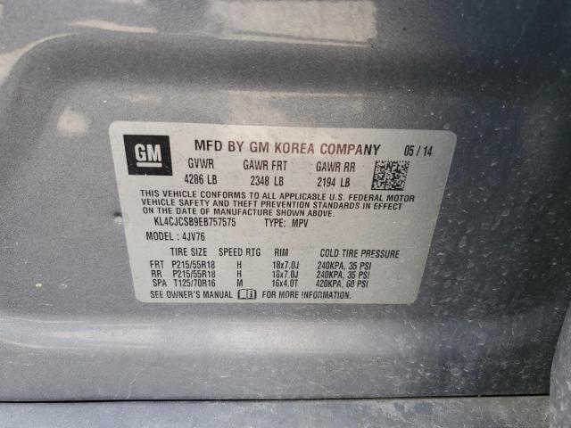 KL4CJCSB9EB757575 Buick Encore