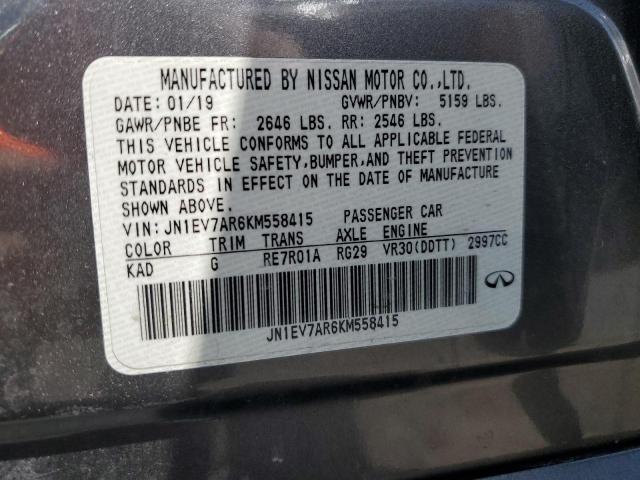 JN1EV7AR6KM558415 Infiniti Q50 LUXE