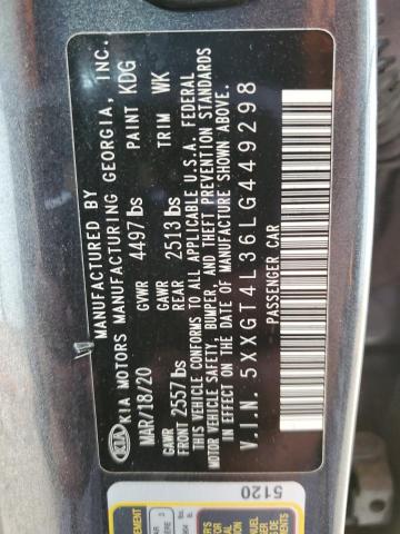 5XXGT4L36LG449298 KIA Optima Lx