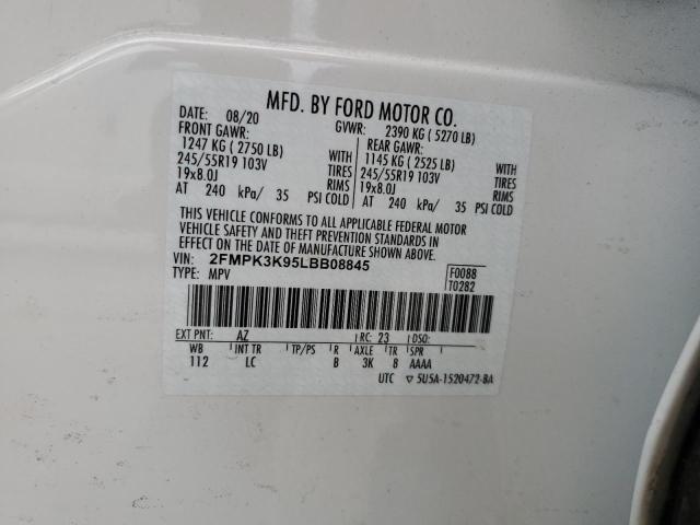2FMPK3K95LBB08845 Ford Edge Titanium