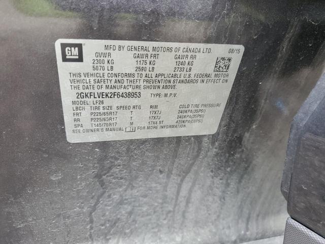 2GKFLVEK2F6438953 GMC Terrain Sle