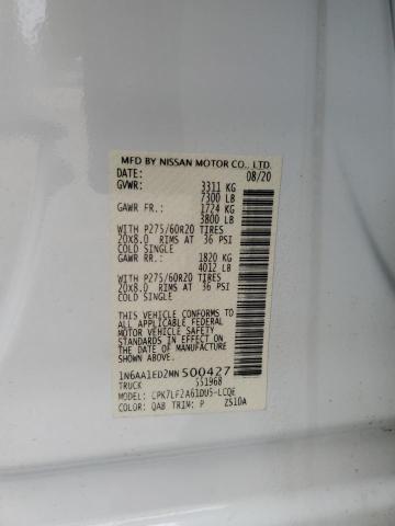 1N6AA1ED2MN500427 Nissan TITAN SV