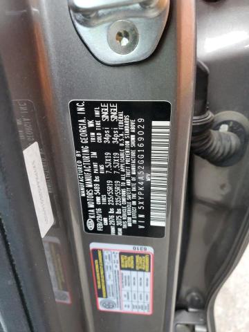 5XYPK4A52GG169029 KIA SORENTO SX