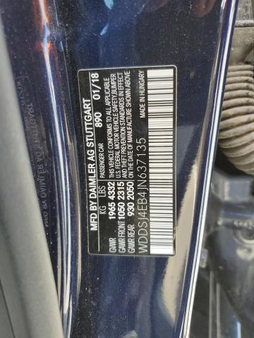 WDDSJ4EB4JN637135 Mercedes-Benz CLA 250