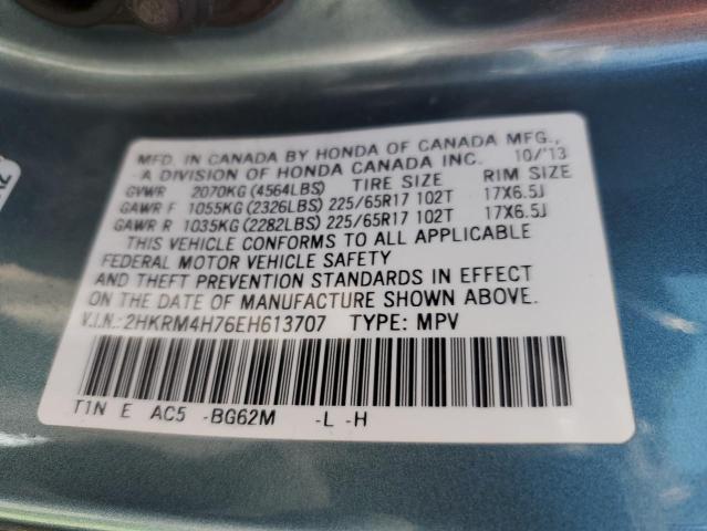 2HKRM4H76EH613707 Honda CR-V EXL