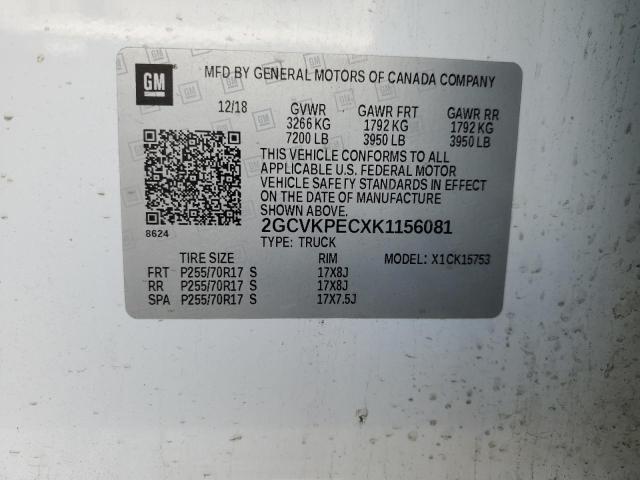 2GCVKPECXK1156081 Chevrolet Silverado Ld K1500 Lt