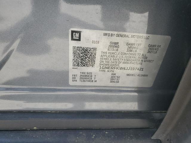 1GNERFKW4JJ197421 Chevrolet Traverse Ls