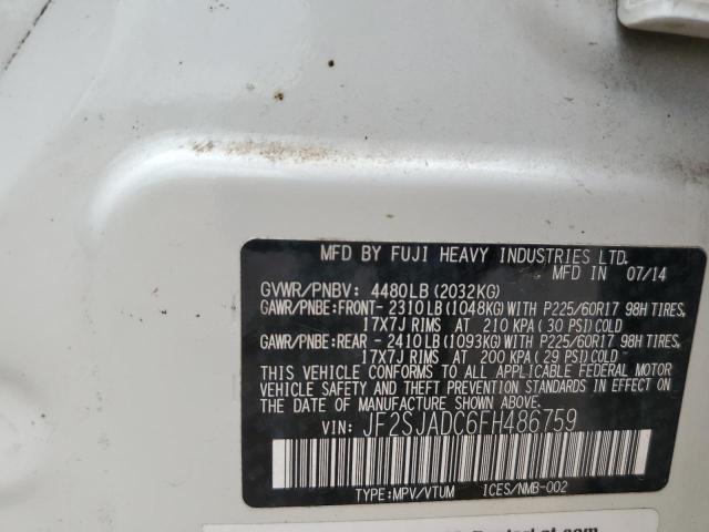 JF2SJADC6FH486759 Subaru Forester 2.5i Premium