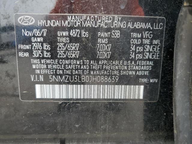 5NMZU3LB0JH088639 Hyundai SANTA FE SPORT
