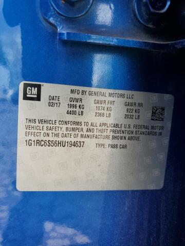 1G1RC6S56HU194637 Chevrolet VOLT LT